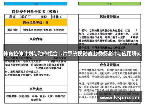 体育拉伸计划与动作组合卡片系统视觉输出模板设计与应用研究